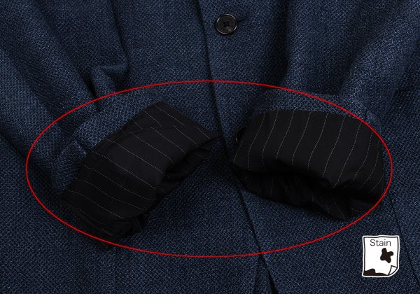 Papas Vitale Barberis Canonico Silk Blend Blazer Navy Size L