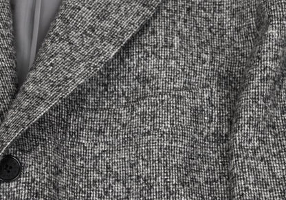 Papas SOLBIATI Wool Blend Flap Pocket Blazer Gray Size L
