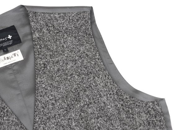 Papas SOLBIATI Wool Blend Gilet Vest Gray Size L