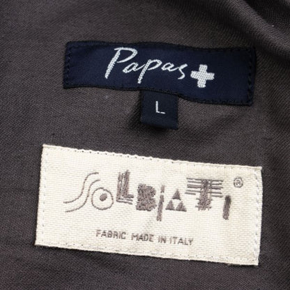 Papas Gray SOLBIATI Wool Blend Center Press Pants Size L