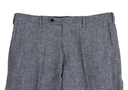 Papas HAVANA Mixed Fabric Center Press White Navy Pants Size L