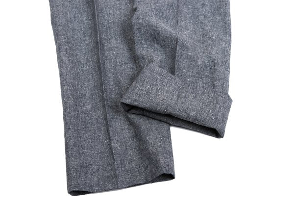 Papas HAVANA Mixed Fabric Center Press White Navy Pants Size L