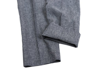 Papas HAVANA Mixed Fabric Center Press White Navy Pants Size L