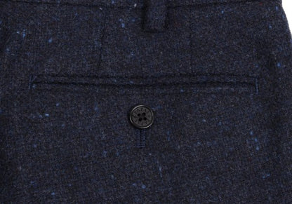 Papas Bottoli Wool Tapered Pants Navy Size L