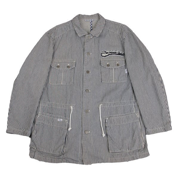 Papas VEGAS JEANS Back Logo Coverall Jacket Blue Size 50L