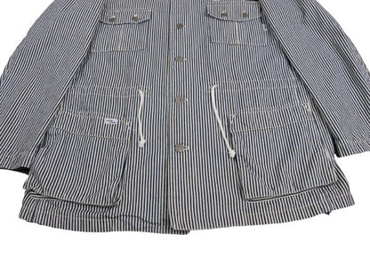 Papas VEGAS JEANS Back Logo Coverall Jacket Blue Size 50L