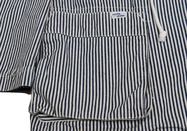 Papas VEGAS JEANS Back Logo Coverall Jacket Blue Size 50L