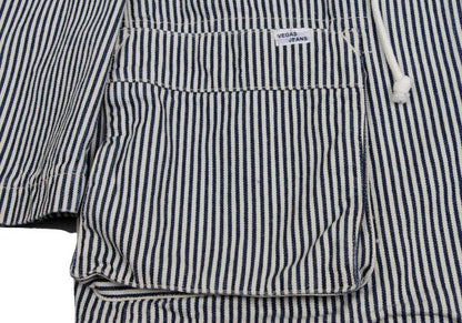 Papas VEGAS JEANS Back Logo Coverall Jacket Blue Size 50L