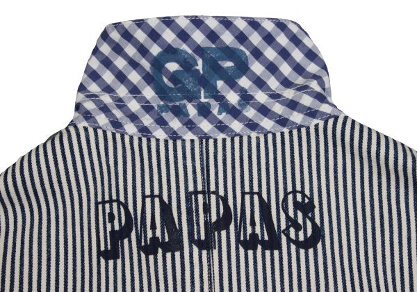 Papas VEGAS JEANS Back Logo Coverall Jacket Blue Size 50L