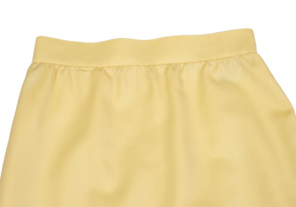 Thierry Mugler Wool A-Line Midi Skirt Yellow Size 63-90