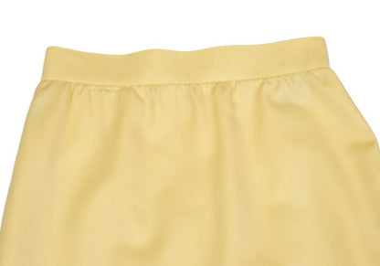 Thierry Mugler Wool A-Line Midi Skirt Yellow Size 63-90