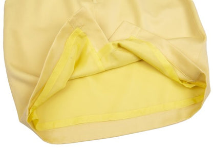 Thierry Mugler Wool A-Line Midi Skirt Yellow Size 63-90