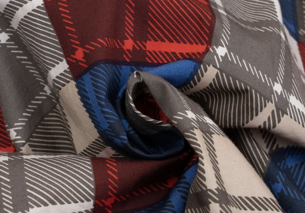 Thierry Mugler Cotton Check Print Dress Multi Size 7AR
