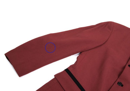 Jean Paul GAULTIER HOMME Wool Mao Jacket Bordeaux Size 48