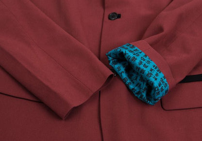 Jean Paul GAULTIER HOMME Wool Mao Jacket Bordeaux Size 48