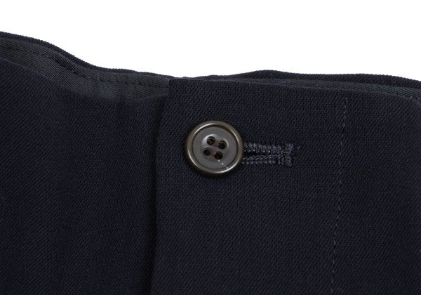 Jean Paul GAULTIER HOMME Wool Tuck Pants Navy Size 48