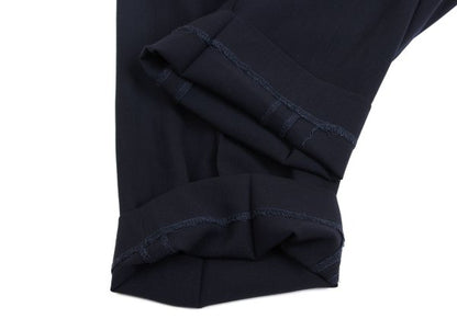 Jean Paul GAULTIER HOMME Wool Tuck Pants Navy Size 48