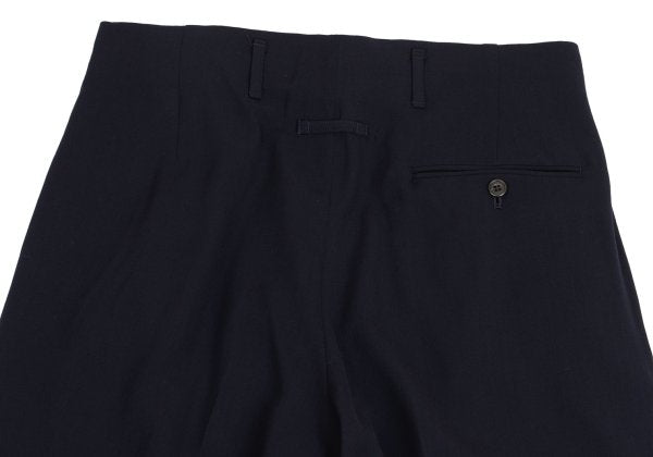 Jean Paul GAULTIER HOMME Wool Tuck Pants Navy Size 48
