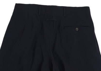 Jean Paul GAULTIER HOMME Wool Tuck Pants Navy Size 48