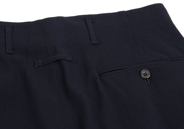 Jean Paul GAULTIER HOMME Wool Tuck Pants Navy Size 48