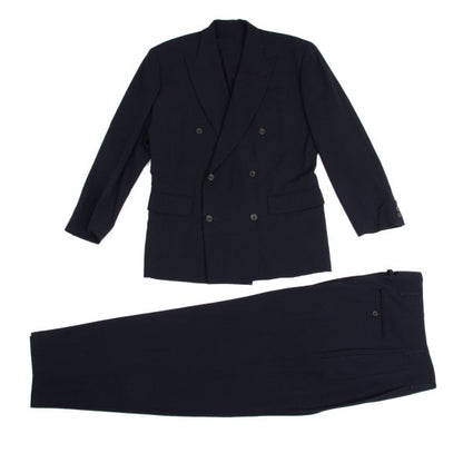 Jean Paul GAULTIER HOMME Wool Tuck Pants Navy Size 48
