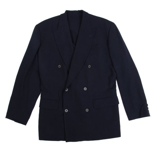 Jean Paul GAULTIER HOMME Wool Double Suit Navy Size 50