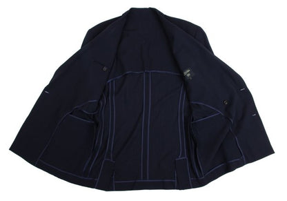 Jean Paul GAULTIER HOMME Wool Double Suit Navy Size 50