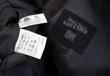 Jean Paul GAULTIER HOMME Wool Gabardine Jacket Gray Size 50