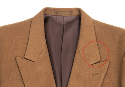 Paul Smith Cashmere Blend Flannel Double Jacket Brown Size L