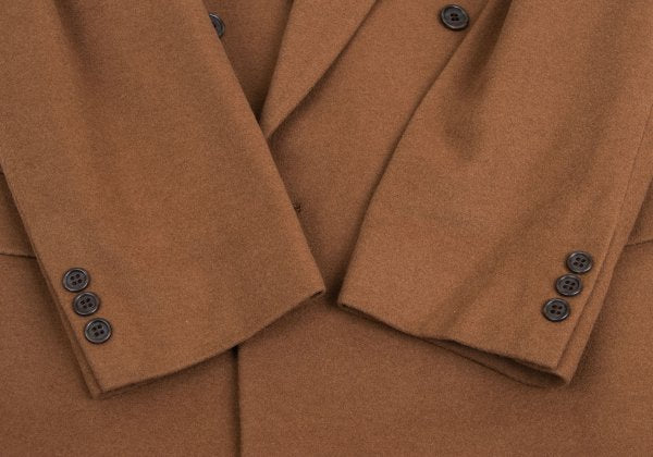 Paul Smith Cashmere Blend Flannel Double Jacket Brown Size L