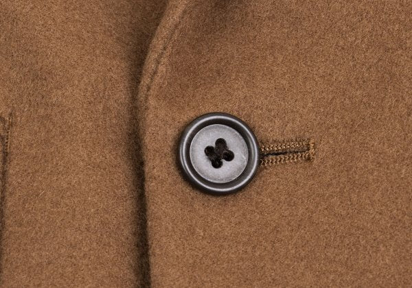 Paul Smith Cashmere Blend Flannel Double Jacket Brown Size L