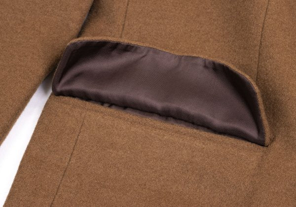 Paul Smith Cashmere Blend Flannel Double Jacket Brown Size L