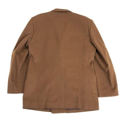 Paul Smith Cashmere Blend Flannel Double Jacket Brown Size L