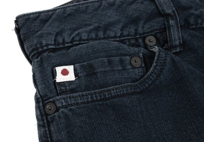 45rpm Indigo Dye Leather Patch Jeans Blue Size 28
