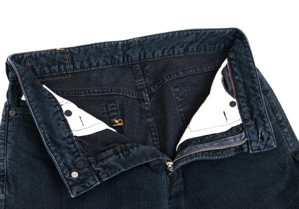 45rpm Indigo Dye Leather Patch Jeans Blue Size 28