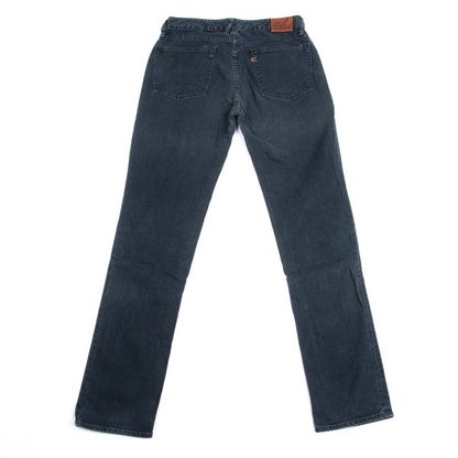 45rpm Indigo Dye Leather Patch Jeans Blue Size 28