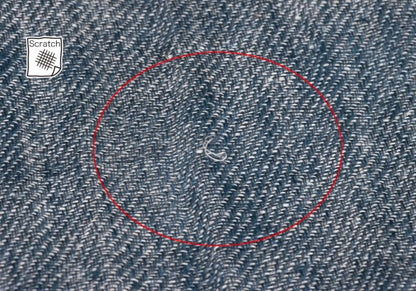 45rpm Fringed Linen Scarf Blue