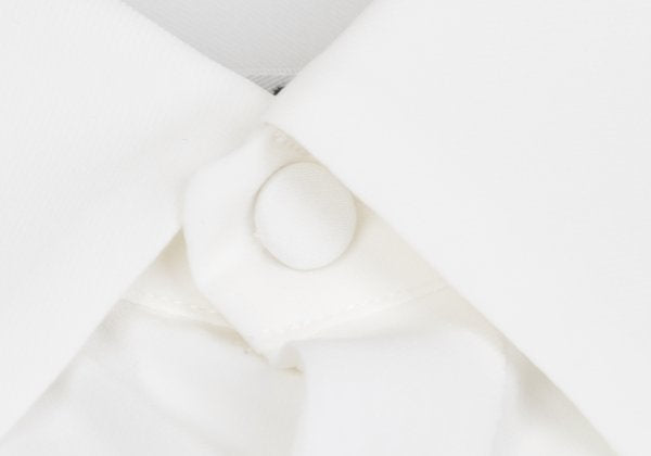 Y's Acetate Poly Fly Front Shirt White Size 40