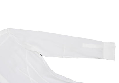 Y's Acetate Poly Fly Front Shirt White Size 40