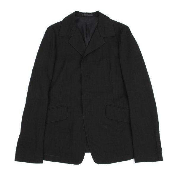 Y's Wool Snap Tailored Blazer Black Size 3