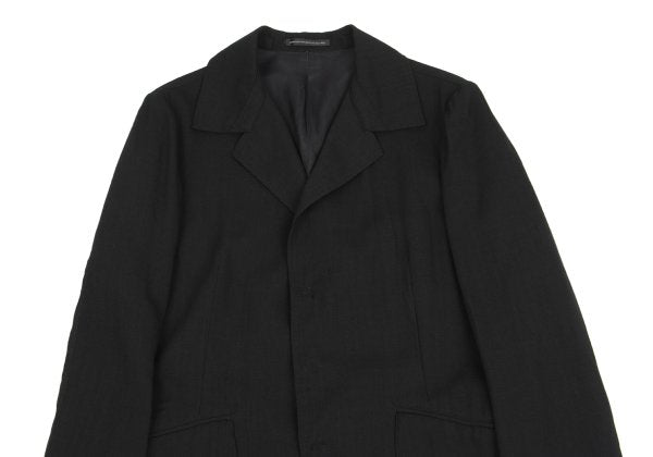 Y's Wool Snap Tailored Blazer Black Size 3