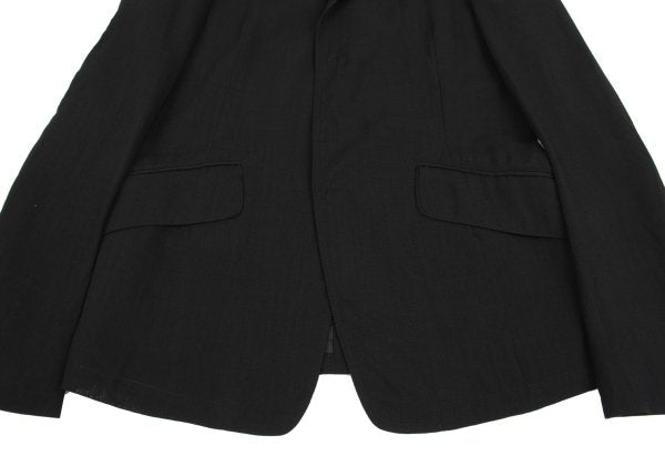 Y's Wool Snap Tailored Blazer Black Size 3