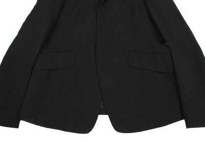 Y's Wool Snap Tailored Blazer Black Size 3