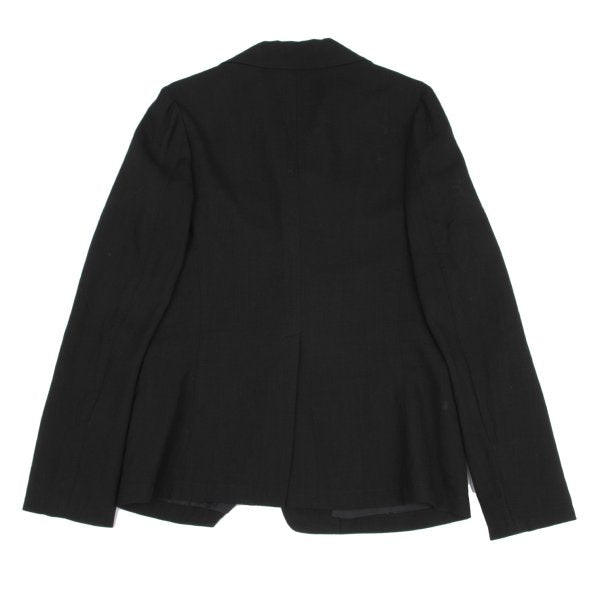 Y's Wool Snap Tailored Blazer Black Size 3