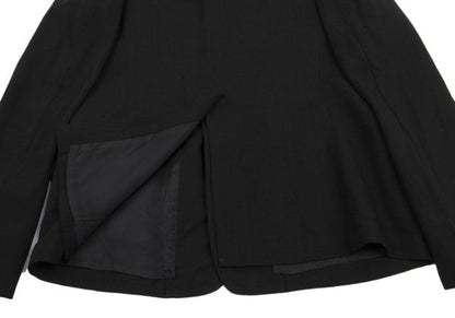 Y's Wool Snap Tailored Blazer Black Size 3
