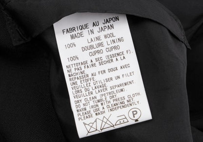 Y's Wool Snap Tailored Blazer Black Size 3