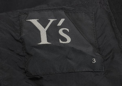 Y's Wool Snap Tailored Blazer Black Size 3