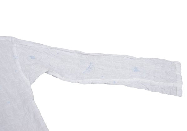 Mademoiselle NON NON Logo Embroidered Blouse White Size 38M