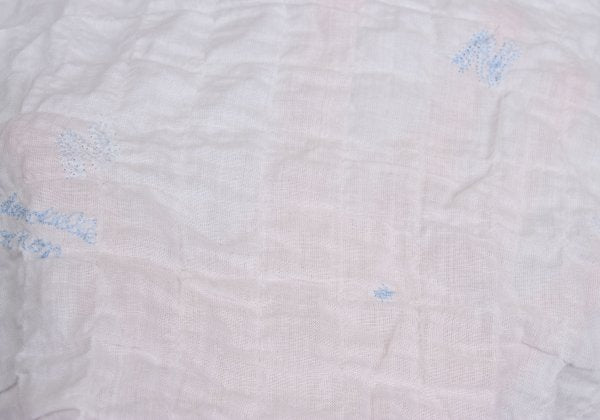 Mademoiselle NON NON Logo Embroidered Blouse White Size 38M