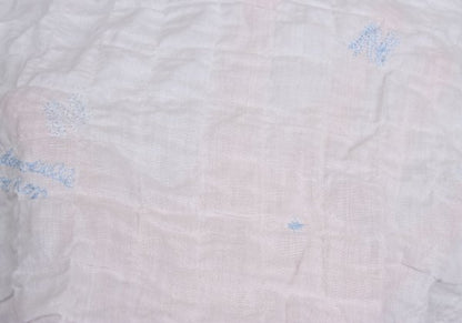 Mademoiselle NON NON Logo Embroidered Blouse White Size 38M